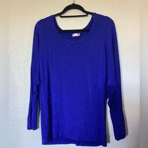 Kut from the Kloth Dolman Slouch Sleeve Blouse Tunic Scoop Neck Women's X-Large